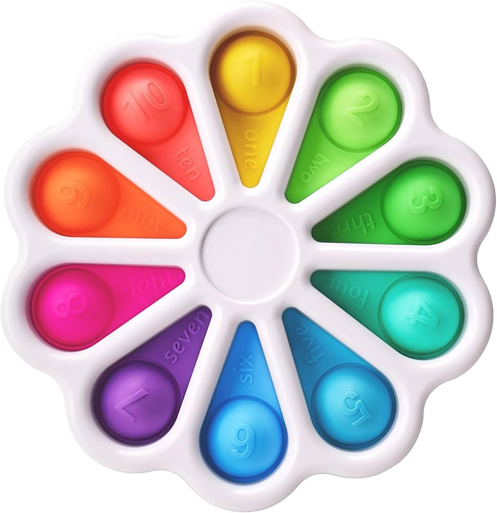 Juguetes sensoriales Pop Fidget para niños pequeños de 1 a 3 años, juguetes Montessori para 1,... | Amazon (US)