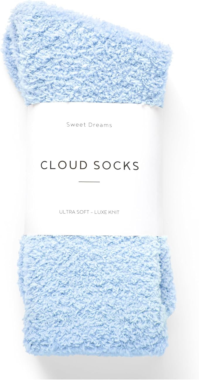 Inerney Fuzzy Socks for Women Men Gifts, Warm Cozy Fluffy Cloud Slipper Style, Comfy Winter Sleep... | Amazon (US)