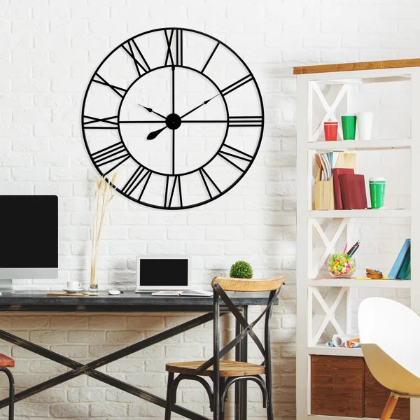 Oversized Zetilla Cut Out 36" Wall Clock | Wayfair North America