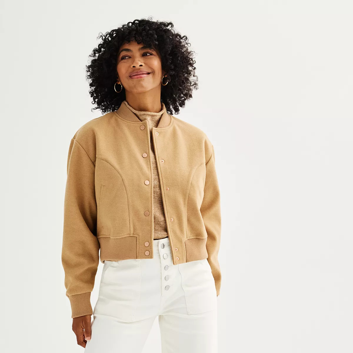Women's Sonoma Goods For Life® Soft Bomber Jacket | Kohl's