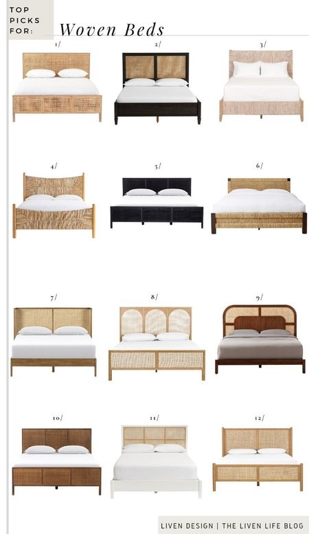 Woven bed. Cane wood bed. Bedroom furniture. Cottage bedroom. Modern bed. Woven seagrass bed. Coastal bedroom. Contemporary bedroom. 

#LTKSeasonal #LTKhome #LTKsalealert