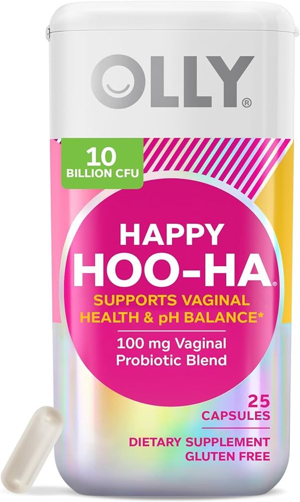 OLLY Happy Hoo-Ha Capsules, Probiotic for Women, Vaginal Health and pH Balance, 10 Billion CFU, G... | Amazon (US)