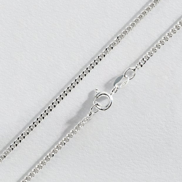 Revere Sterling Silver Curb Chain 24 Inch | argos.co.uk