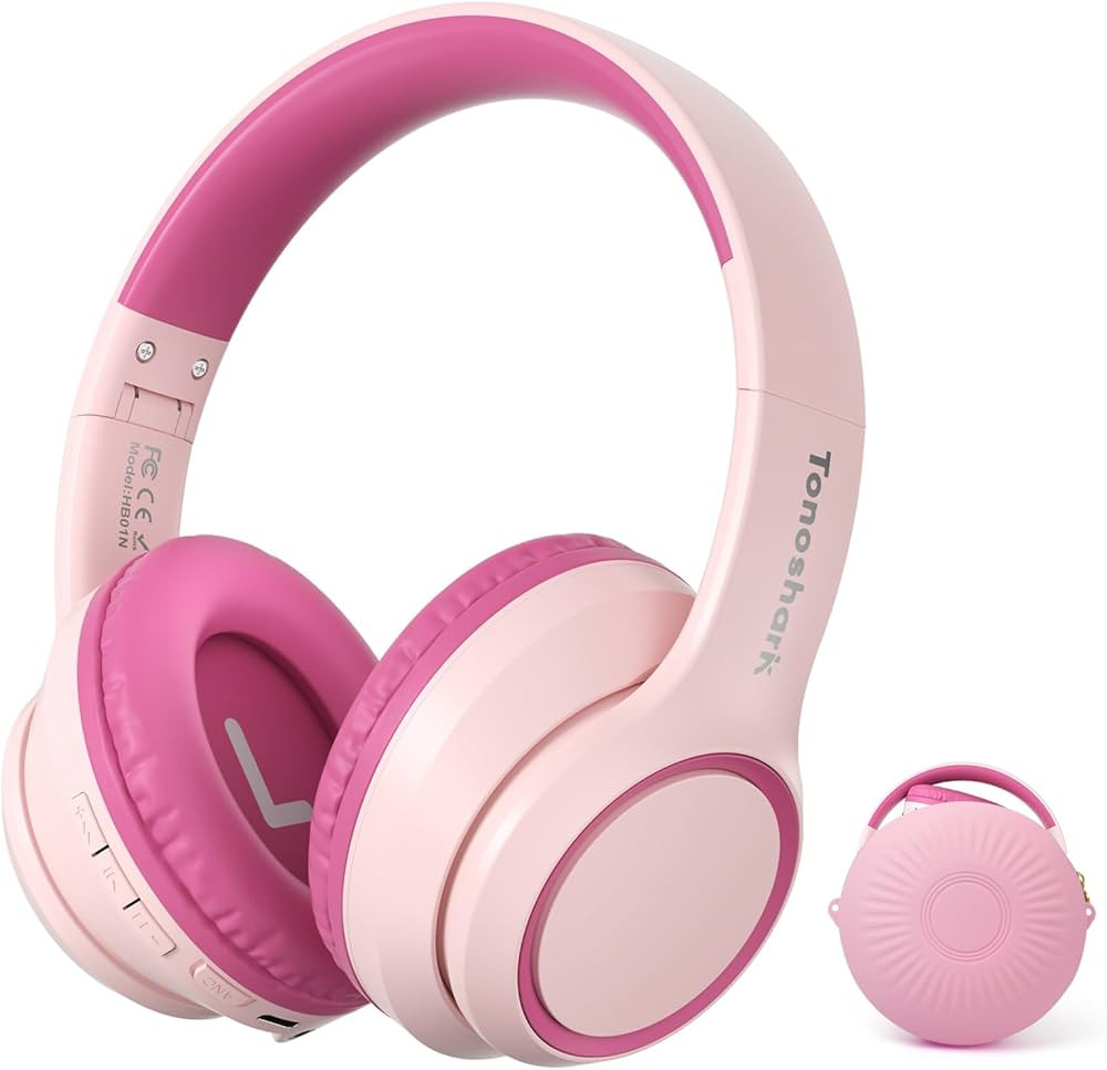 TONOSHARK Kids Headphones Wireless, Noise Cancelling Headphones for Kids, Foldable Headset, 60h P... | Amazon (UK)