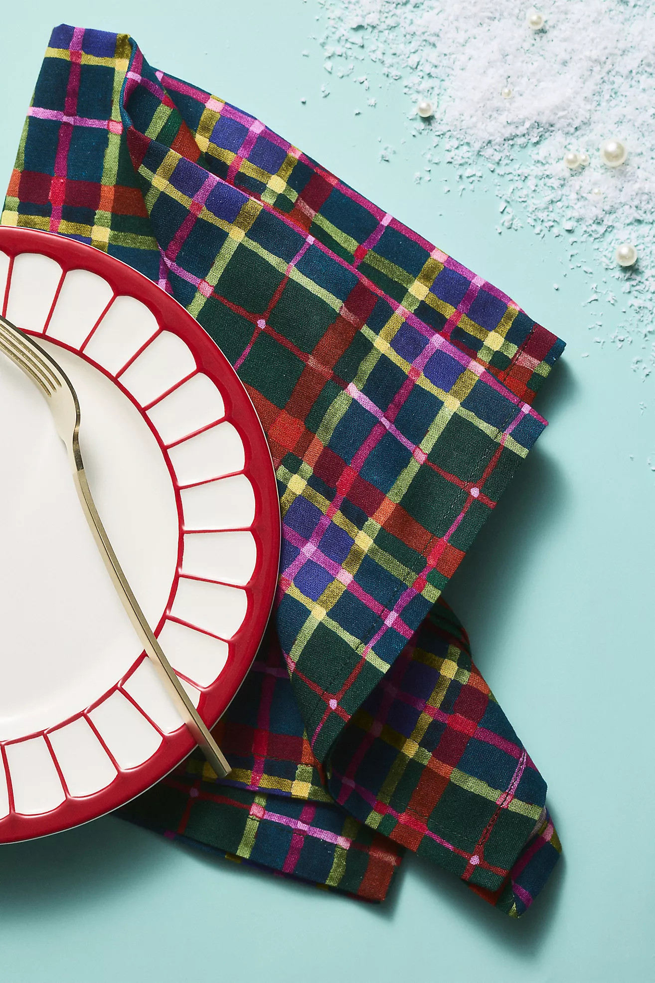 Tartan Cotton Napkins, Set of 4 | Anthropologie (US)