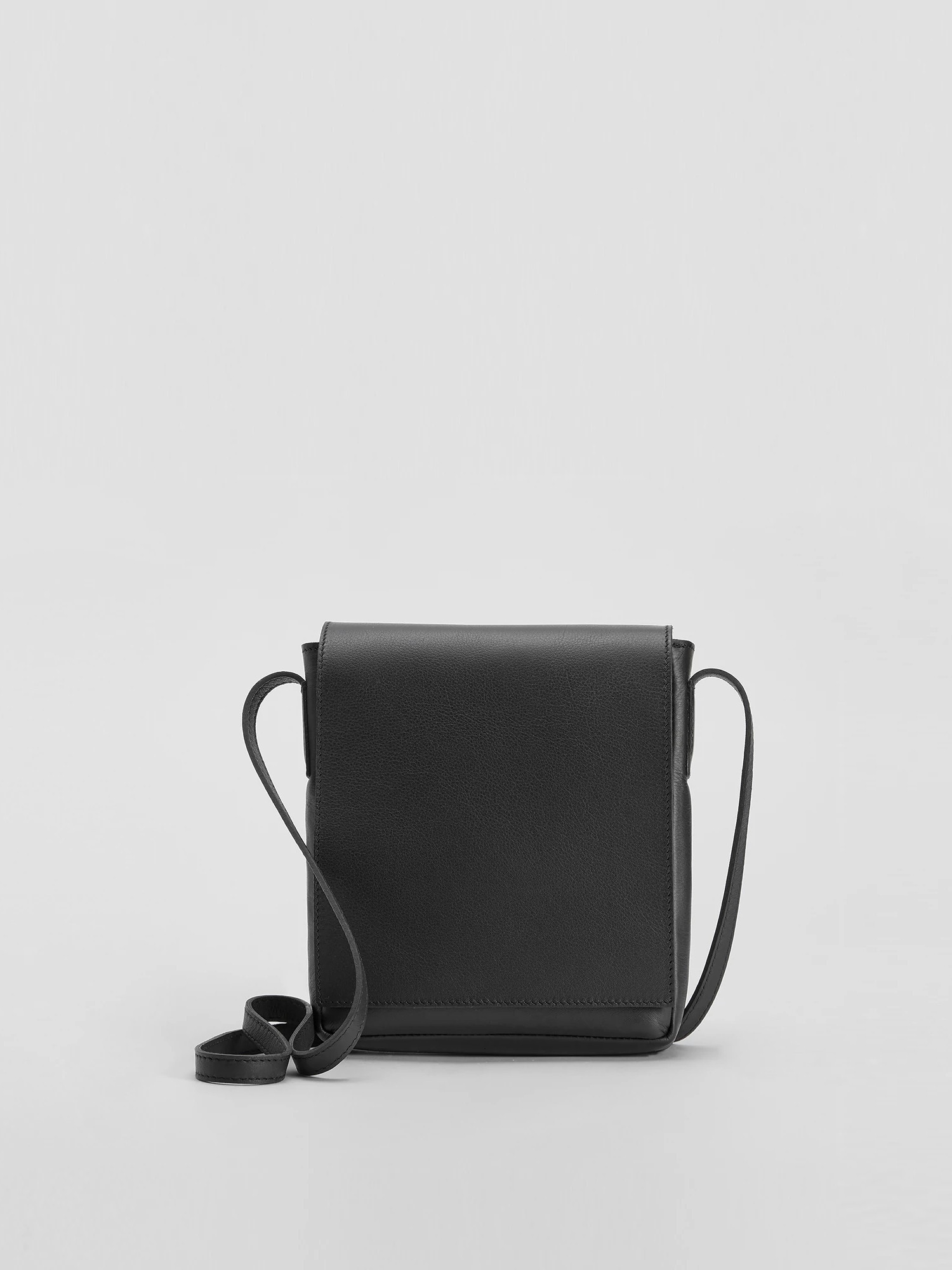 Italian Leather Square Crossbody Bag | Eileen Fisher