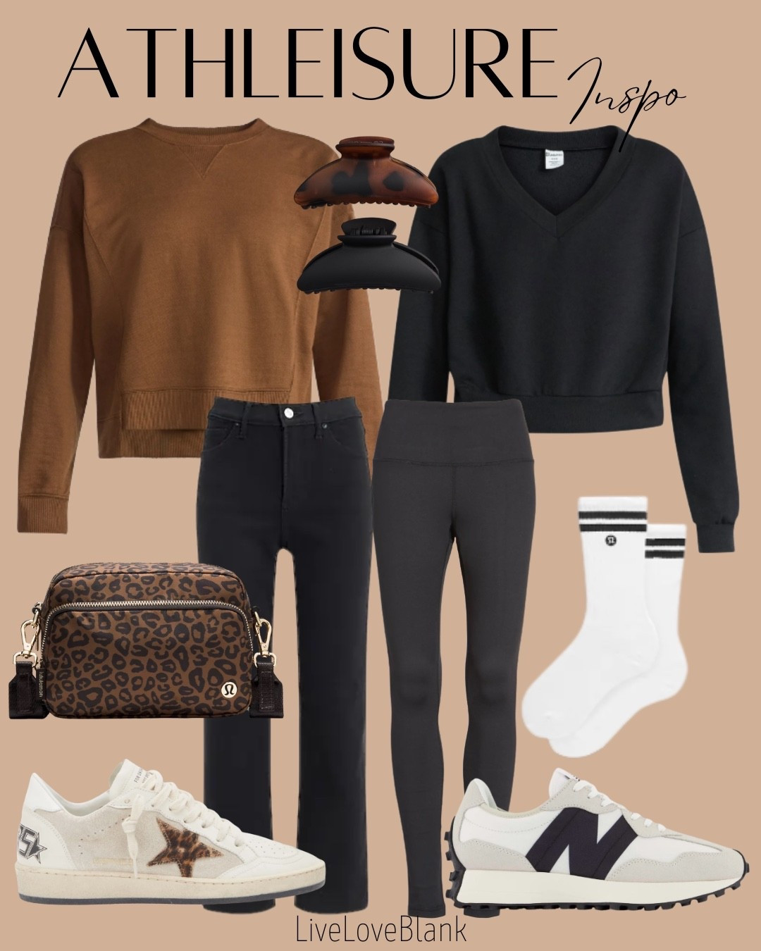 Casual outfit 
Athleisure outfit 
#ltku
Walmart tops 
Leggings and boot leg jeans 
Golden goose sneakers 


#LTKStyleTip #LTKOver40 #LTKSeasonal