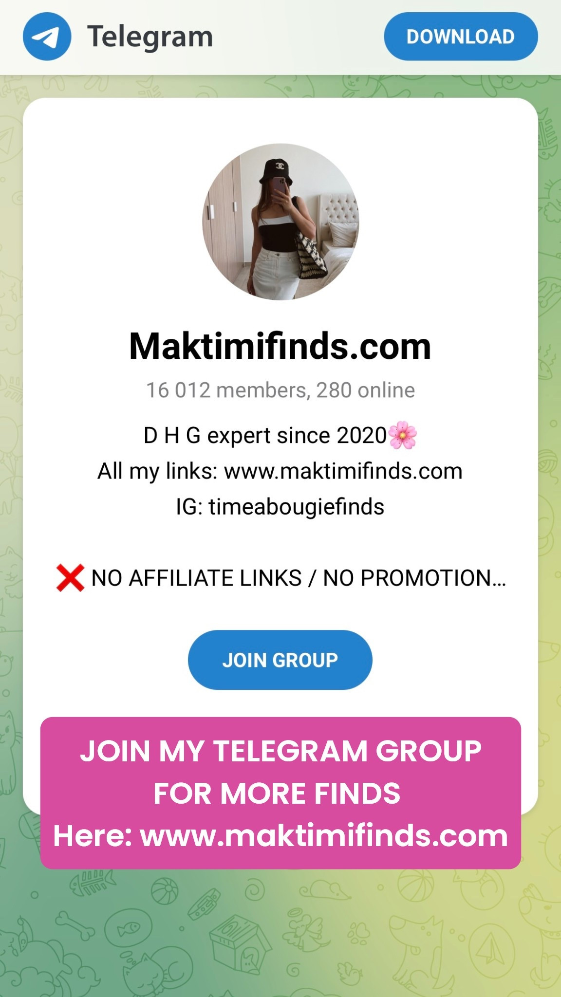 Join my TELEGRAM group for more finds. You can find the invite link on my website 👉🏻 www.maktimifinds.com 

#LTKbag #LTKstyletip #LTKsale