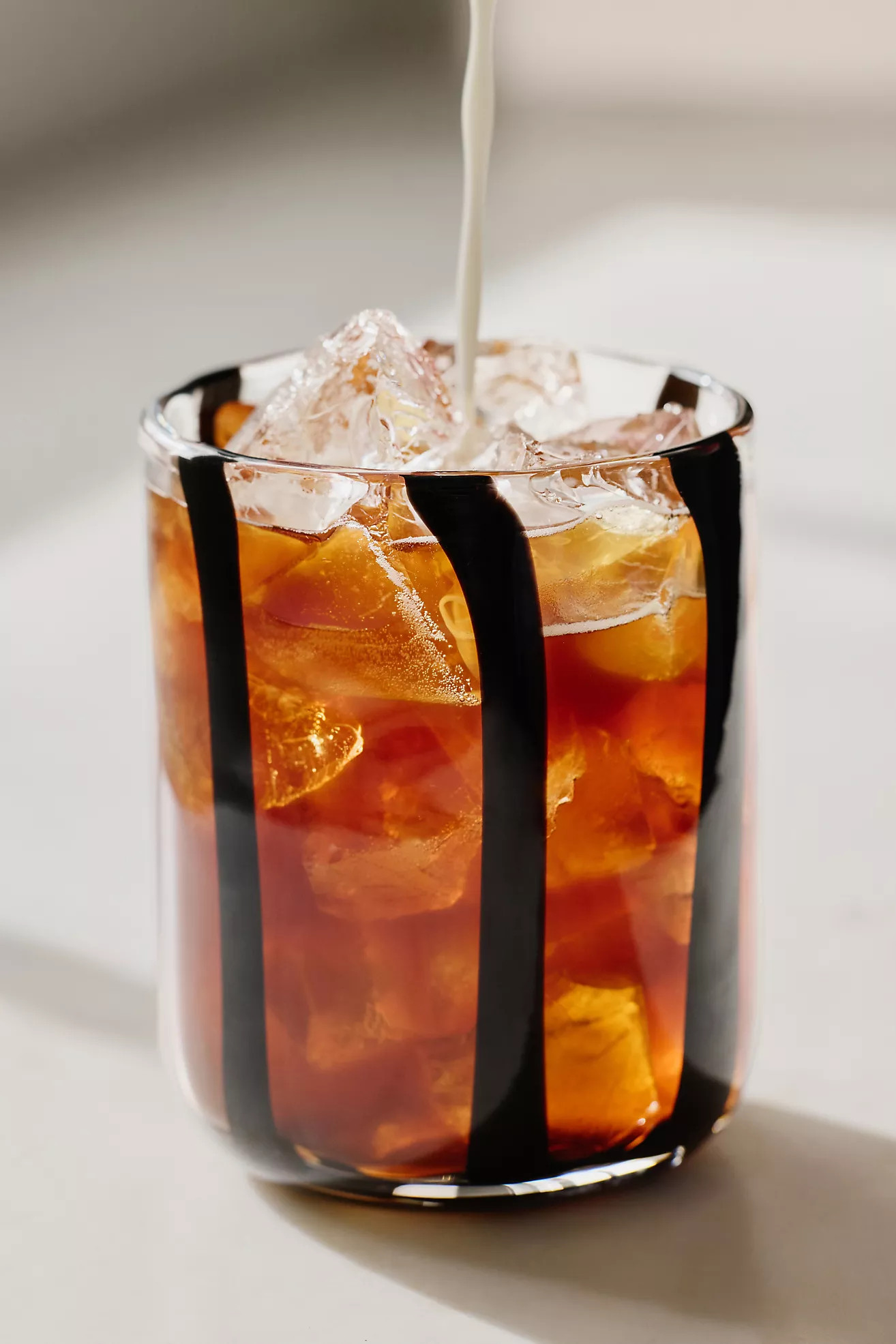 The Ribbon Stripe Juice Glass | Anthropologie (US)