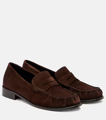 Dylan suede penny loafers | Mytheresa (UK)