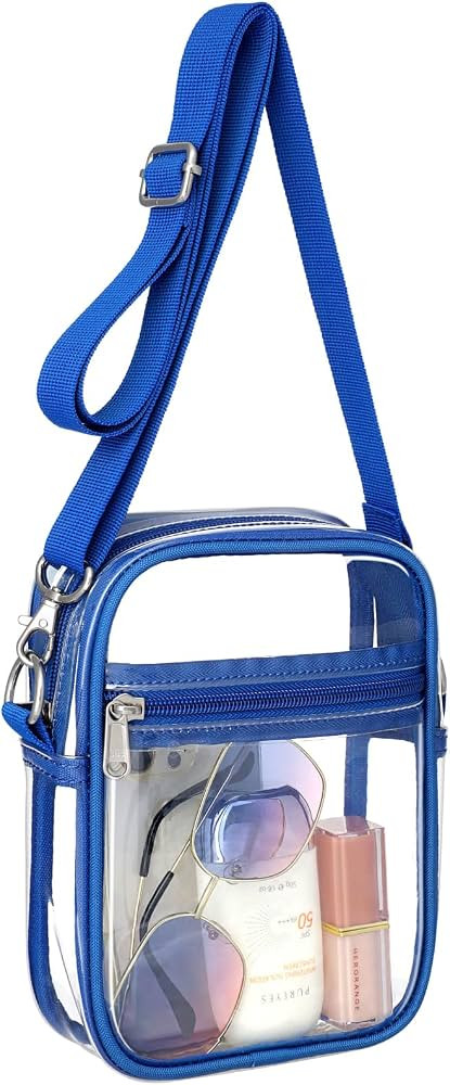 PACKISM Clear Bag for Stadium Events - Clear Purses for Women Stadium Crossbody Messenger Bag for... | Amazon (US)