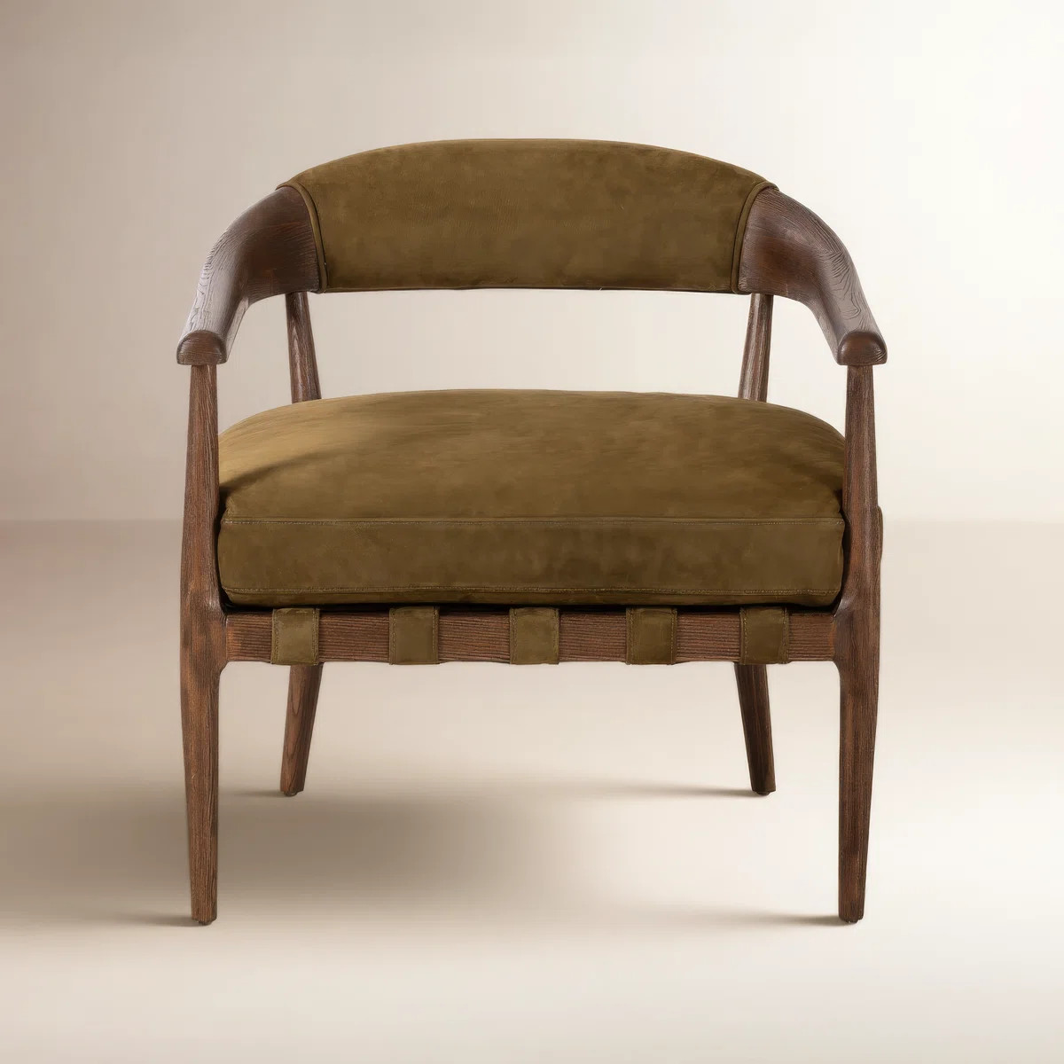 Gretel 29'' Wide Top Grain Genuine Leather Armchair | Wayfair North America