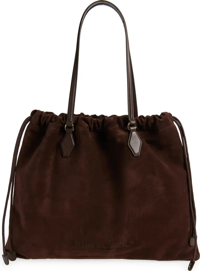 Jimmy Choo Large Drawstring Leather Tote | Nordstrom | Nordstrom