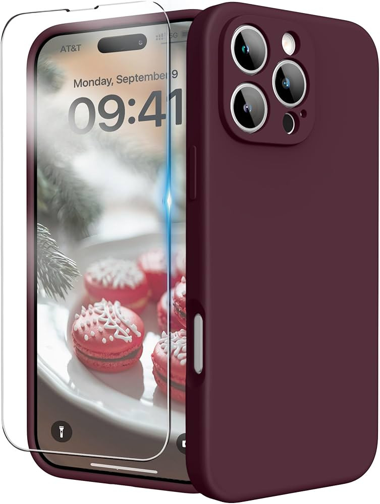 INGIDO for iPhone 16 Pro Max Case, Liquid Silicone Case with Camera Protection Soft Gel Rubber Co... | Amazon (CA)