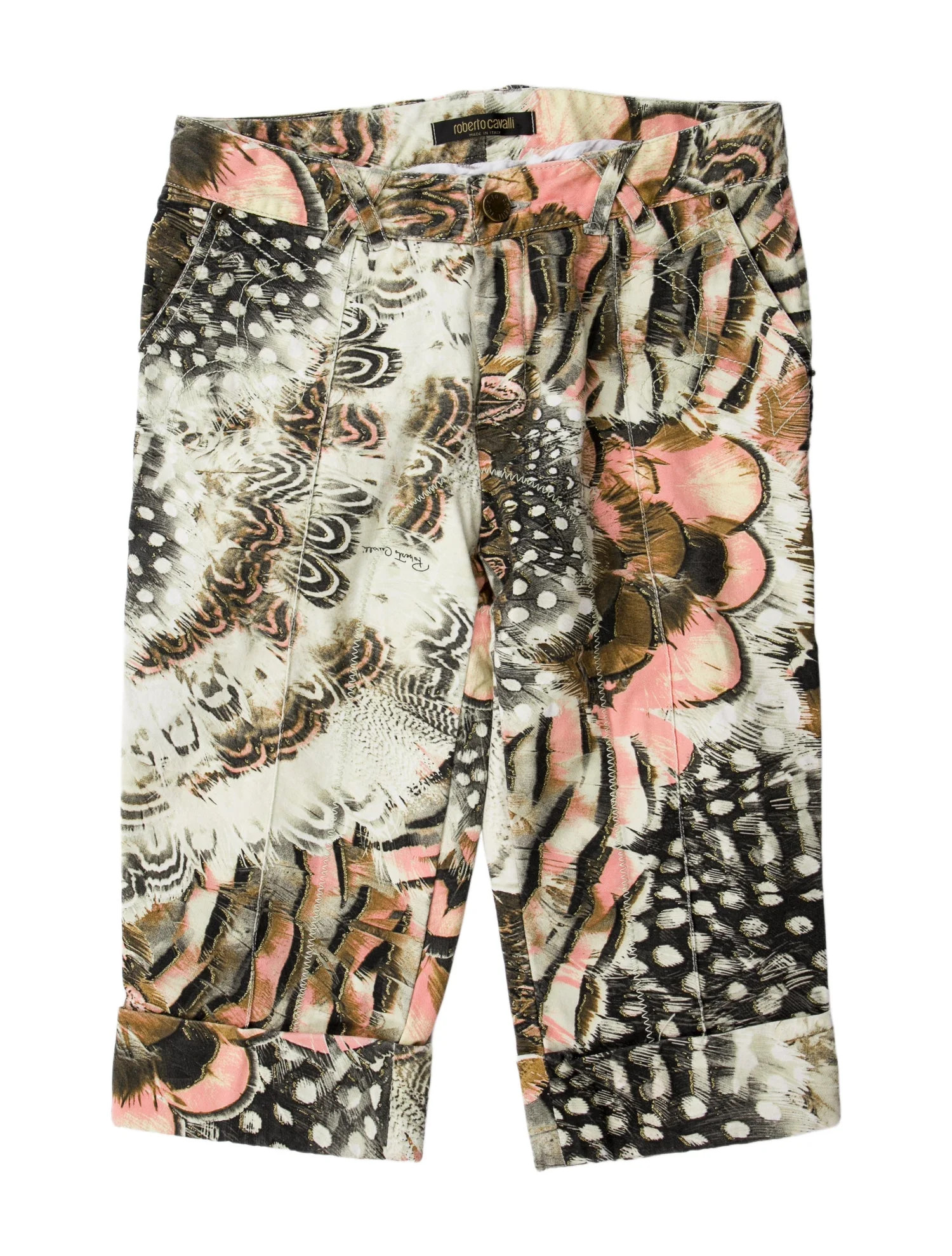 Roberto Cavalli Vintage Straight Leg Pants - 7.75" Rise, Neutrals Pants, Clothing - ROB163182 | T... | The RealReal
