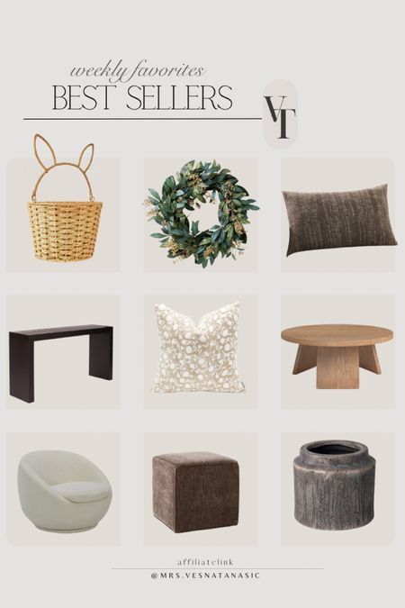 This week’s BEST SELLERS and favorites!


Easter basket, Walmart find, eucalyptus wreath, Target style, Pottery Barn, console table, throw pillow, coffee table, Wayfair finds, accent chair, ottoman, Target, Studio McGee cubes, Walmart vase, viral vase, cube ottoman, Walmary home, 

#LTKSeasonal #LTKsalealert #LTKhome