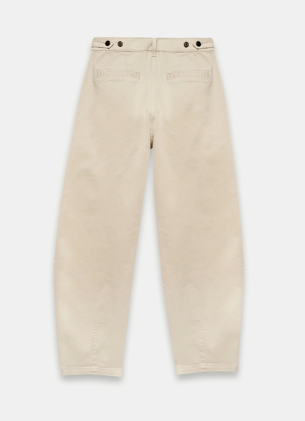 Neutral Barrel Chino Trousers | Mint Velvet