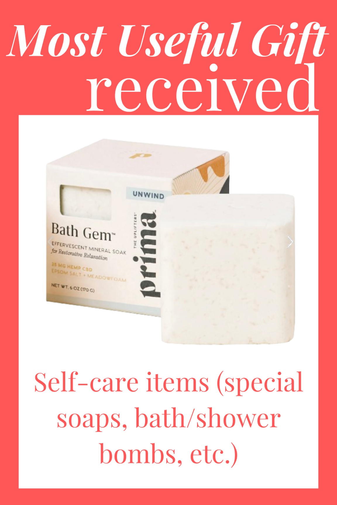 Useful gift - any self-care item! 

#LTKHoliday #LTKGiftGuide