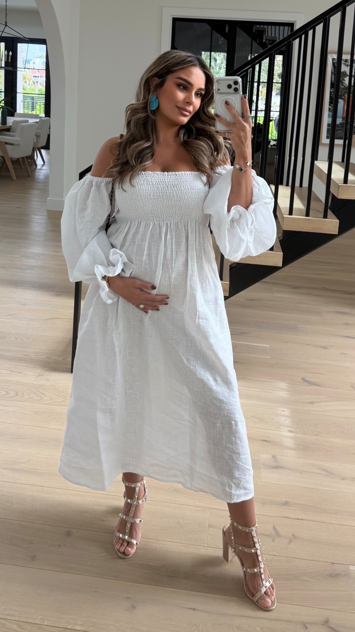 Comfortable white linen  dress for maternity and on 

#LTKStyleTip #LTKParties #LTKSaleAlert
