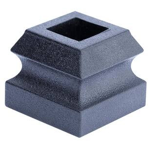 Stair Parts 1/2 in. Matte Black Slip N Grip Flat Shoe I800B-127-HDSNG - The Home Depot | The Home Depot