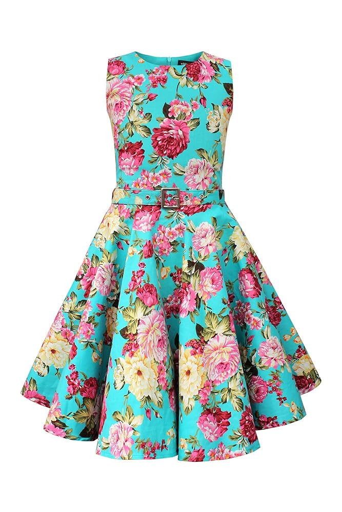 BlackButterfly Kids 'Audrey' Vintage 50's Girls Dress | Amazon (UK)