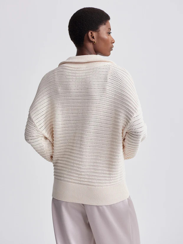 Tara Pointelle Half-Zip Knit7 ReviewsA light layer, the Tara knit is a classic half-zip design, e... | Varley US