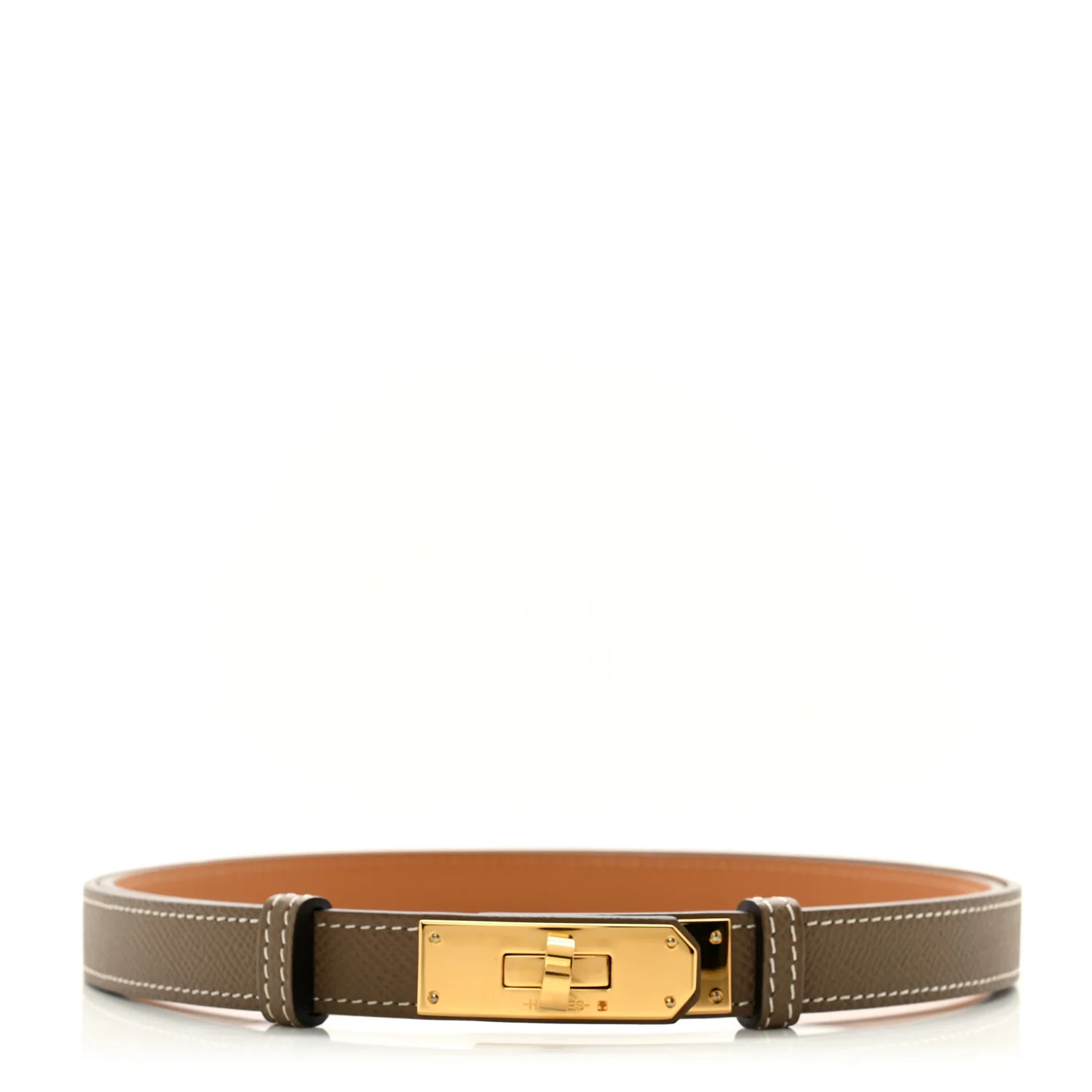 Epsom Kelly Belt Etoupe | FASHIONPHILE (US)