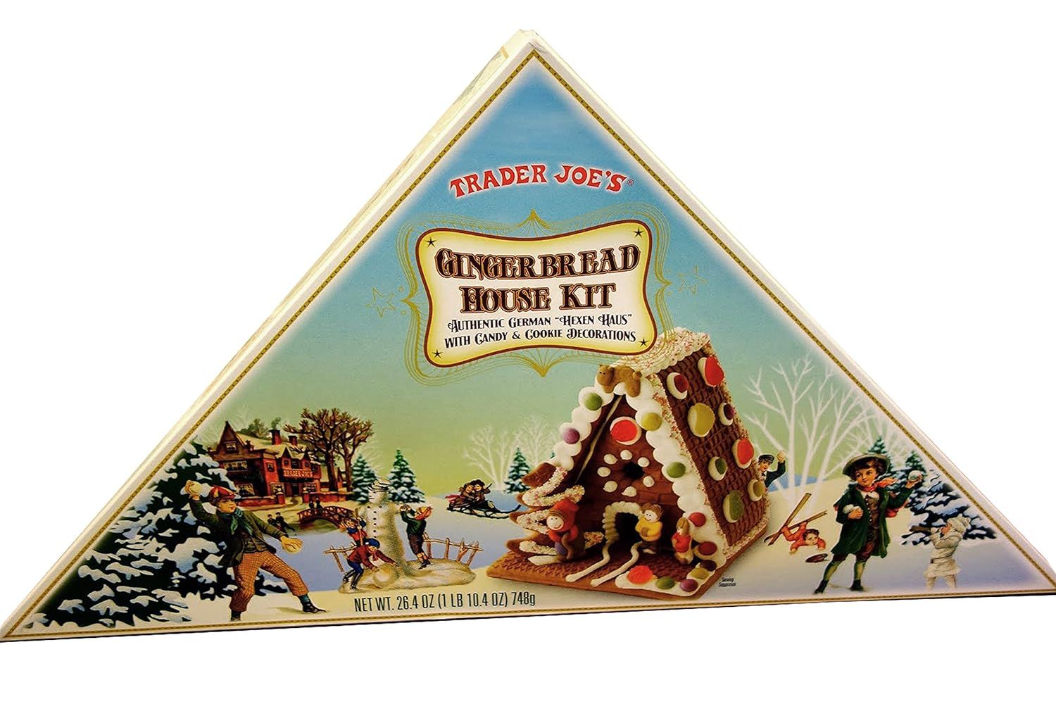 Trader Joes Gingerbread House Kit, Authentic German Hexen Haus with Candy and Cookie Decorations,... | Amazon (US)