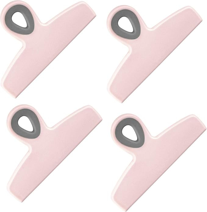 Cook with Color Set of 4 Large Heavy Duty Bag Clips- 5" Chip Bag Clips, Large Food Clips for Food... | Amazon (US)