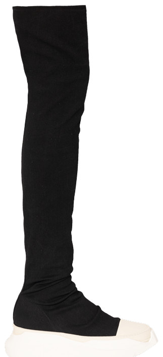 Rick Owens Wmns DRKSHDW Abstract Stockings Boot 'Black Milk' | GOAT