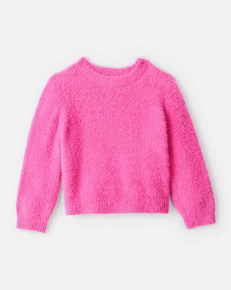 Toddler Girl Brushed Sweater - Pink | Carter's Inc