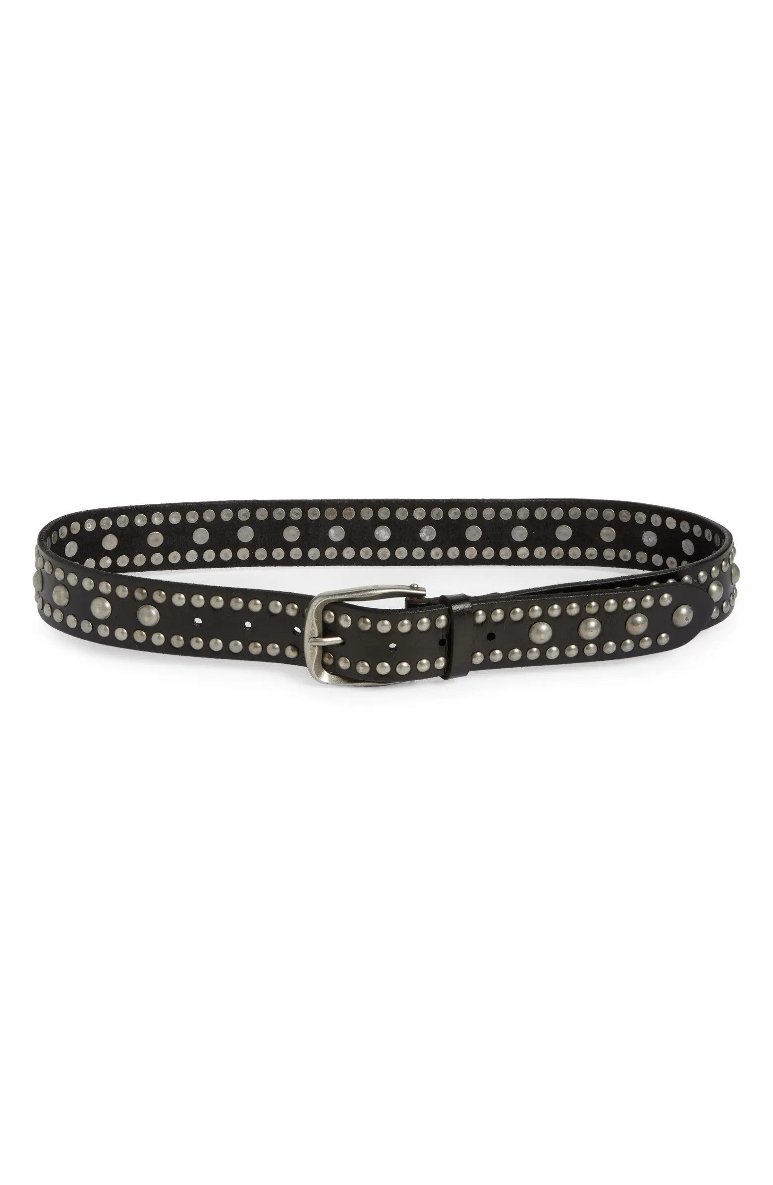 Free People Sola Studded Leather Belt | Nordstrom | Nordstrom