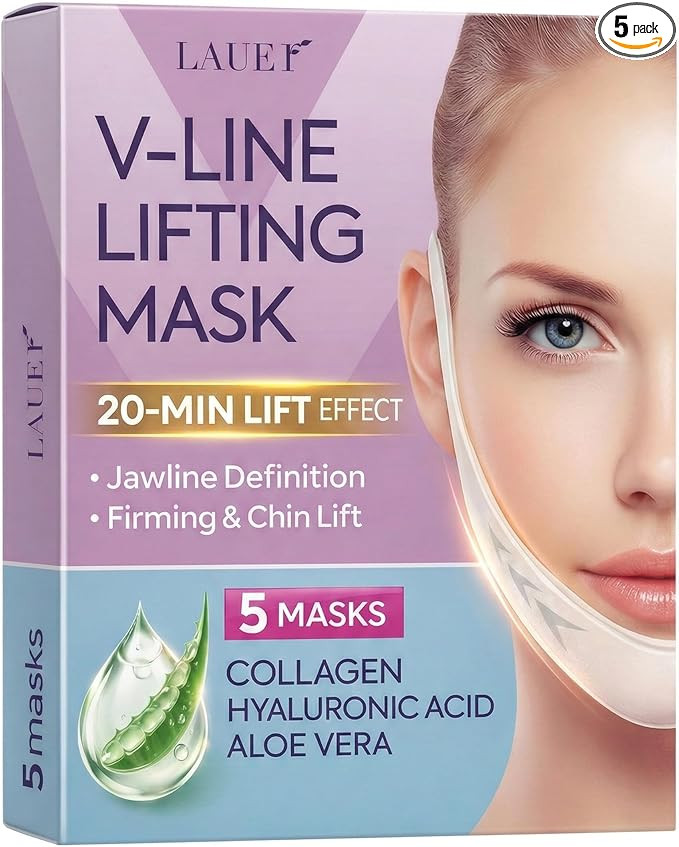 V Shaped Contouring Face Mask Line Shaping Lifting Belt Neck Reduction Jawline Lift Tape Enhancer... | Amazon (US)