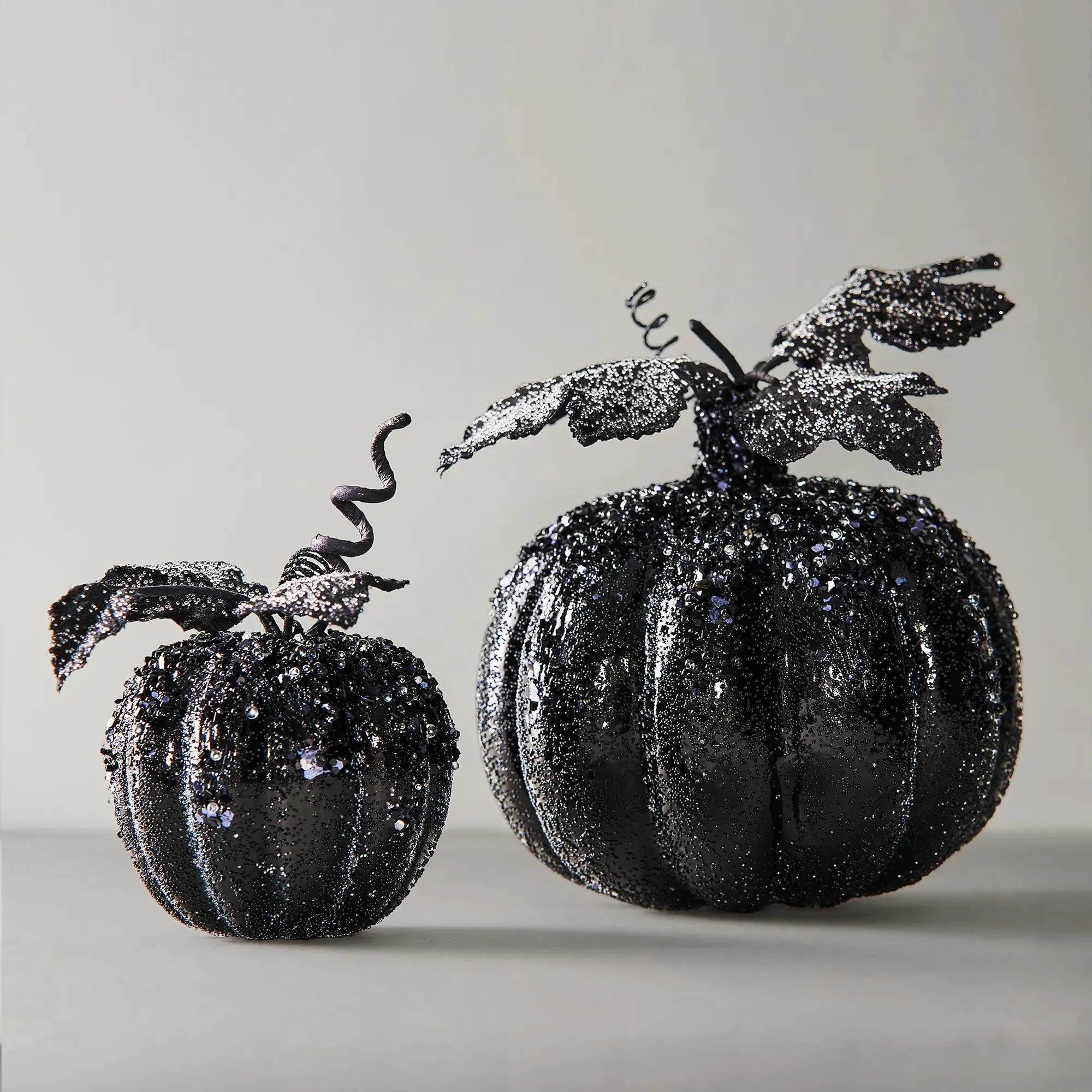 Beaded Pumpkin-Black | Z Gallerie