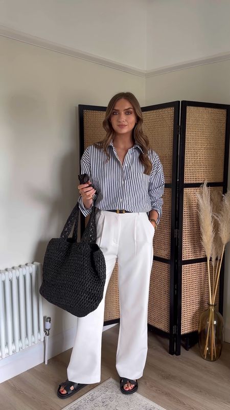 AD. Summer styling with Abercrombie & Fitch. AFEMILY will get you 15% off

Wearing a medium in the striped shirt

26reg in the cream Curve Love A&F Sloane Tailored Pant 
I’m 5ft 6

Black straw bag




Summer outfit, holiday outfit, summer workwear, white trousers, wardrobe staples 

#LTKsummer #LTKuk #LTKeurope