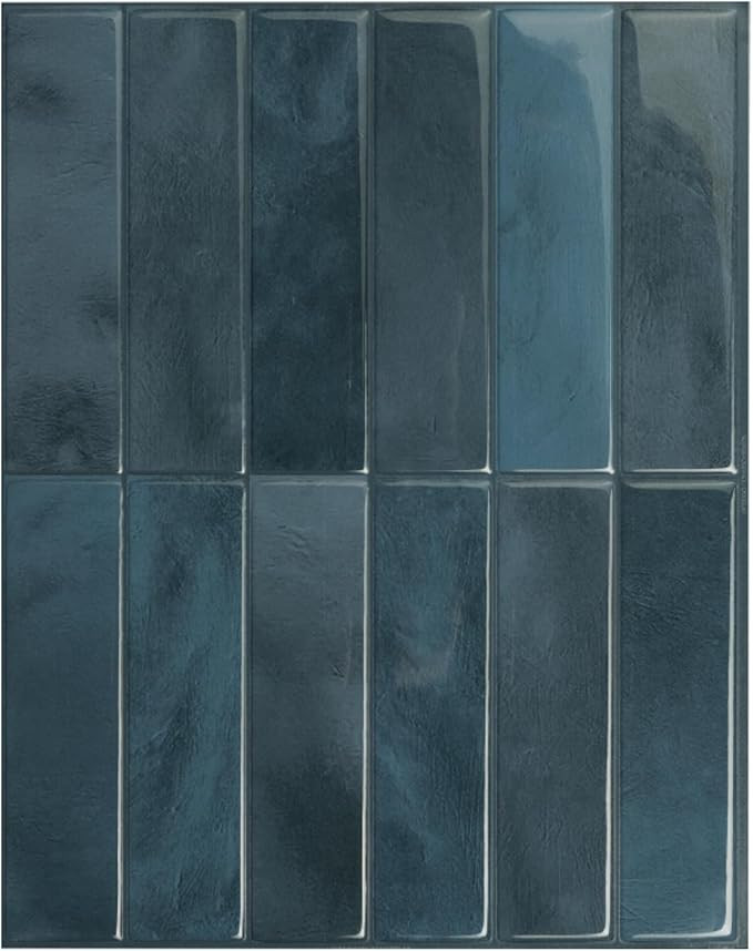 SMART TILES Peel and Stick Backsplash - 5 Sheets of 11.43" x 9" - 3D Adhesive Peel and Stick Tile... | Amazon (US)