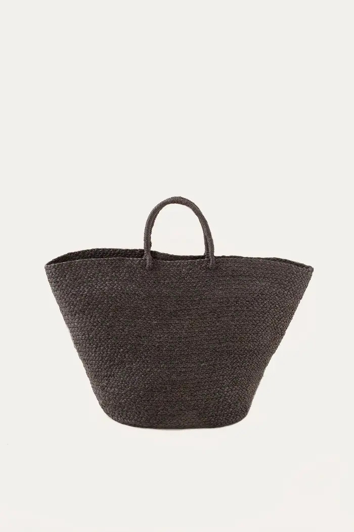 Braided Raffia Tote Black | Nordstrom