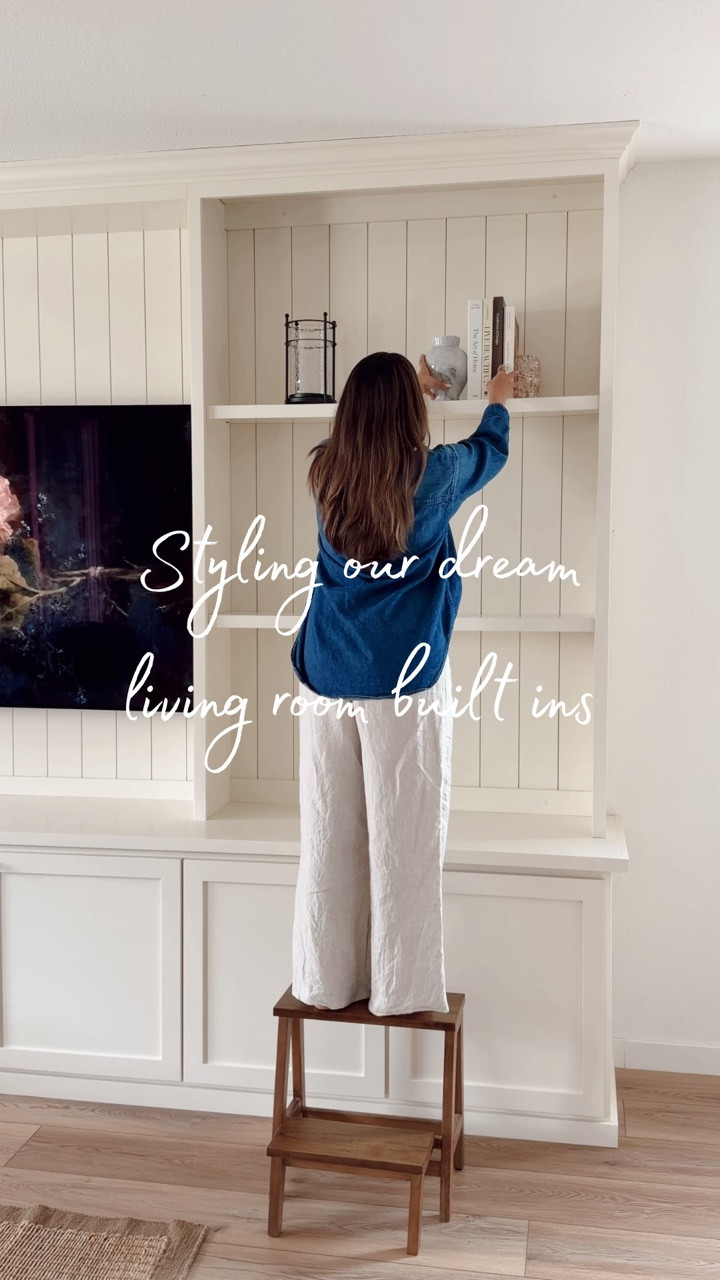Still dreaming over our living room built ins. It totally transformed and elevated this space! Now thinking of my next project 🤍

Color: @benjaminmoore Feather Down

#livingroom #builtins #beforeandafter #homeorganization #homestorage

#LTKHome #LTKstorytime #LTKSaleAlert