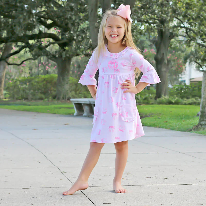 Ballet Slippers Pink Caroline Dress | Classic Whimsy