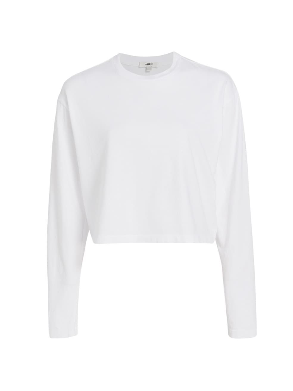 AGOLDE Mason Cotton Cropped T-Shirt | Saks Fifth Avenue