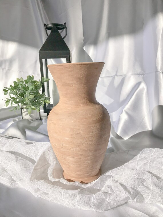 Brown Tone Vase  Modern Decor  Minimalist  Faux Terracotta | Etsy | Etsy (US)