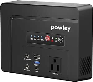 powkey Portable Power Bank with AC Outlet 100W, 97.68Wh/26400mAh Portable Battery Pack with DC/US... | Amazon (US)