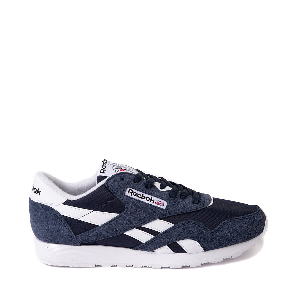 Mens Reebok Classic Athletic Shoe - Navy / White | Journeys