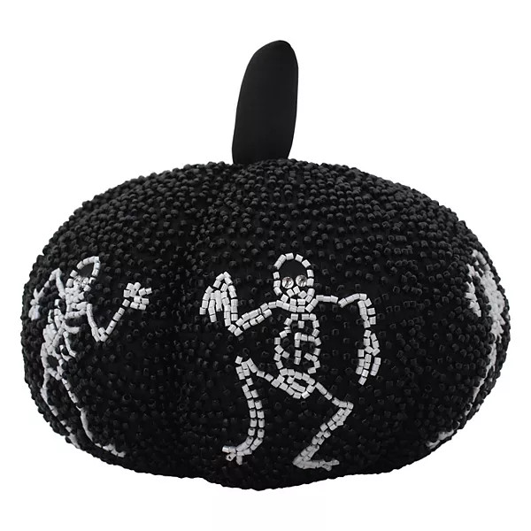 Celebrate Together™ Halloween Large Beaded Skeleton Pumpkin Table Decor | Kohl's