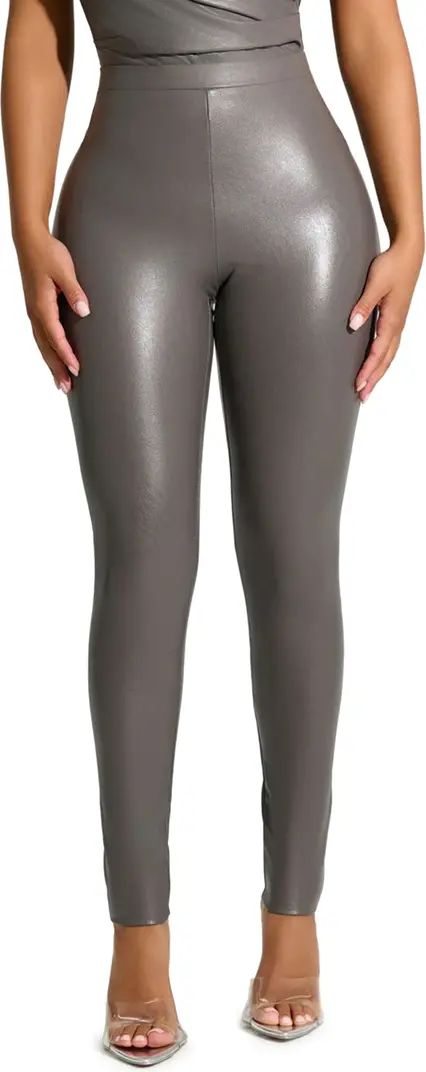 Naked Wardrobe All Faux U High Waist Faux Leather Leggings | Nordstrom | Nordstrom