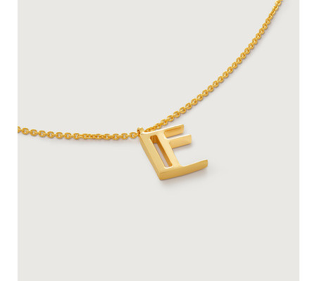 Initial E Chain Necklace | Monica Vinader (US)