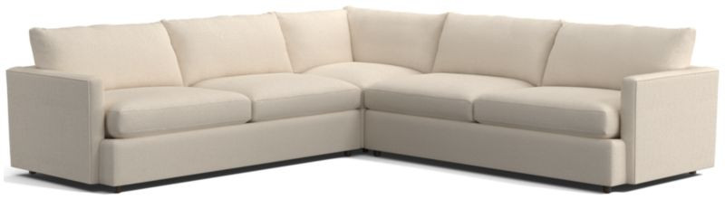 Lounge 3-Piece L-Shaped Sectional Sofa + Reviews | Crate & Barrel | Crate & Barrel