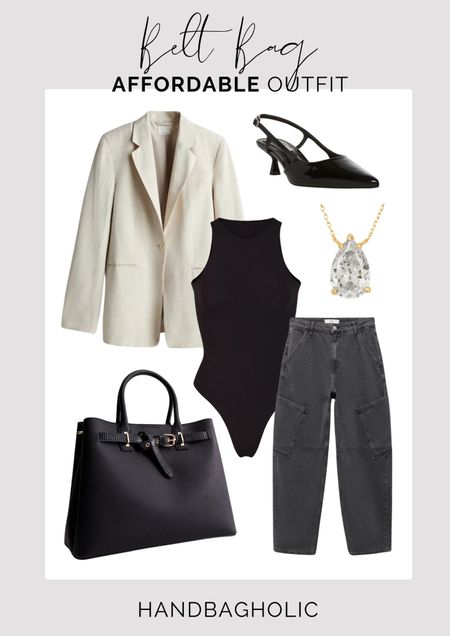 This ultra-chic look is made up of ultra-classic pieces that can be teamed with so many items. From a Skims bodysuit to some cargo jeans and a linen blazer this look is put together yet casual at the same time. #ootd #outfitinspo #outfitinspiration #linenblazer #blackbodysuitoutfit #affordableoutfit #chicoutfit #springsummeroutfit

#LTKfindsunder100 #LTKeurope #LTKstyletip