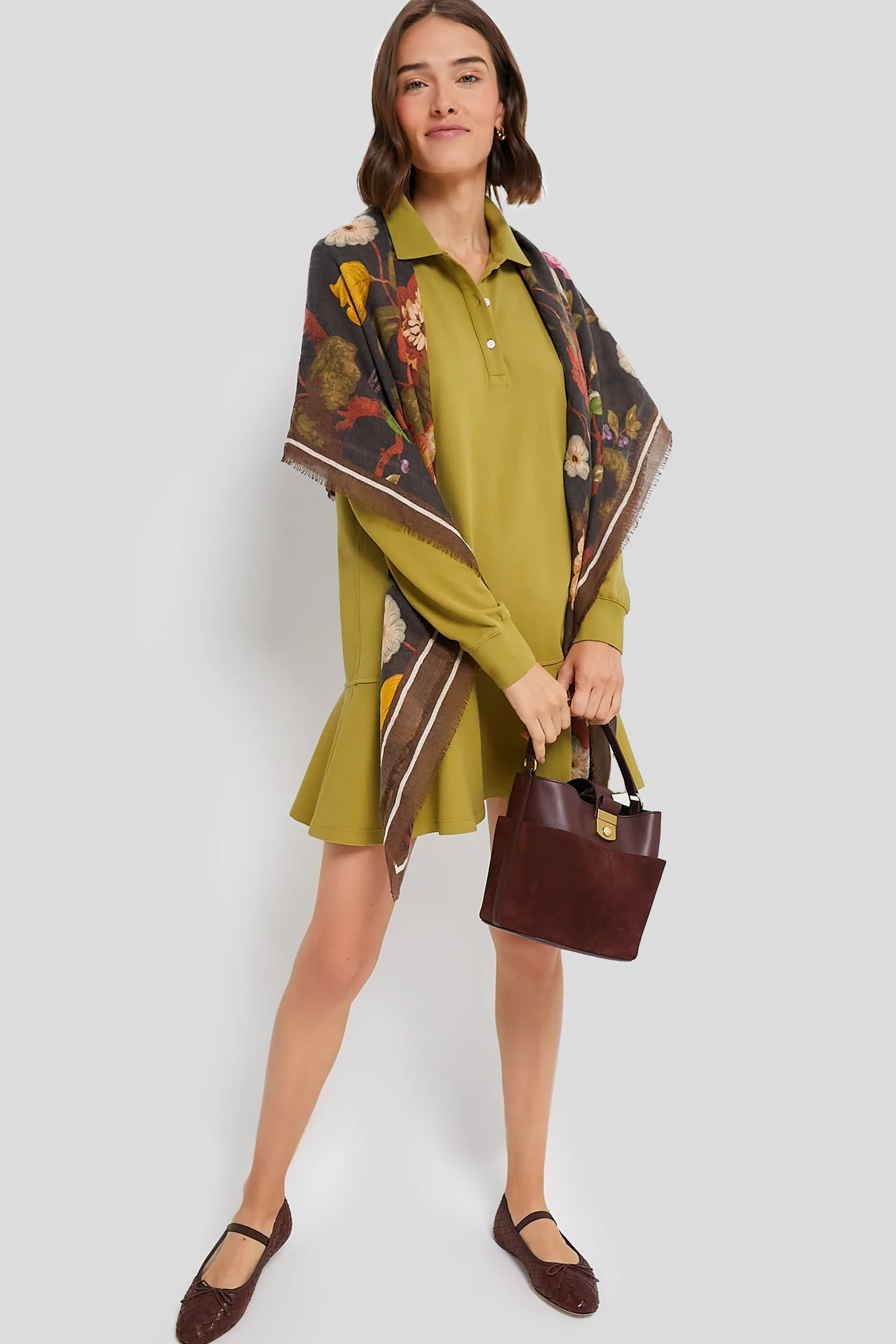 Woodbine Long Sleeve Pique May Polo Dress | Tuckernuck (US)