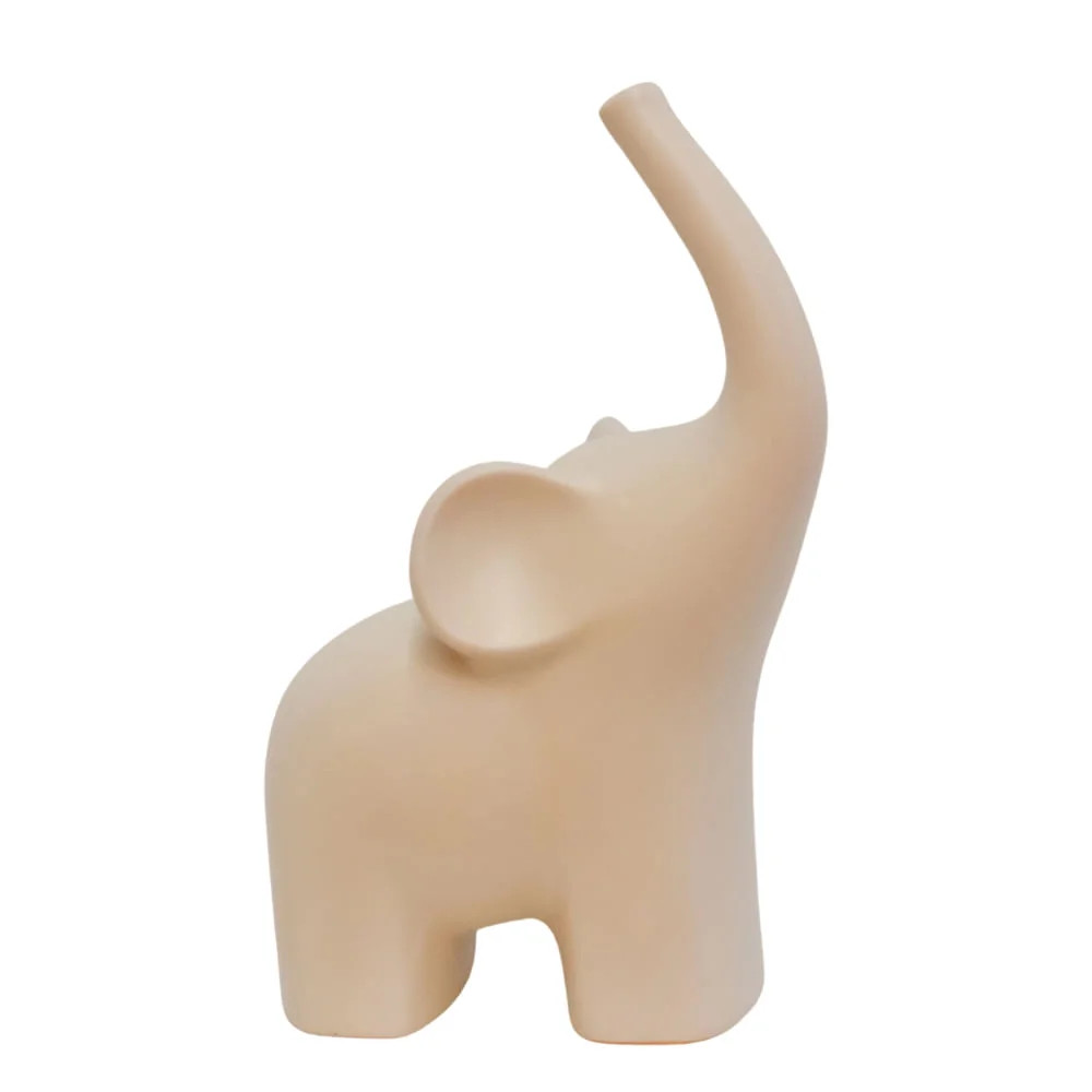 ESCULTURA ELEFANTE BEGE 18 X 28 CM - Camicado | Camicado (BR)